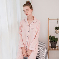诺宜 NuoYI）月子装月子服哺乳衣纱布孕产妇家居服睡衣J38618粉色XL