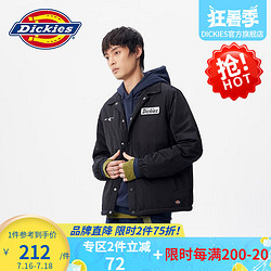 Dickies 帝客 男士短款棉服 DK009440 黑色 S