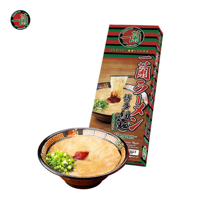 PLUS会员：一兰 日本进口 日式拉面 方便速食汤面 博多细面直面 双人份248g