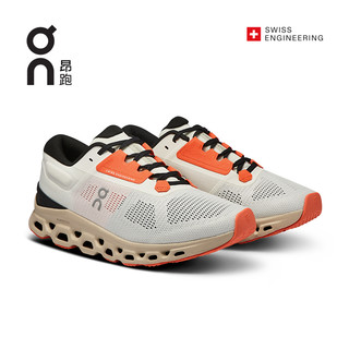 On昂跑秋冬新品女款稳定支撑缓震长距离跑鞋新一代Cloudstratus 3 37 （US6） Black | Frost 黑色 | 雾白