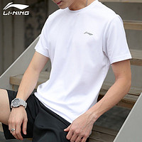 LI-NING 李宁 速干T恤男短袖春夏季跑步运动上衣女户外健身吸汗透气上衣套头衫