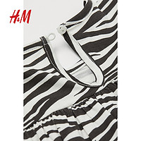 H&M HM童装婴儿女婴套装2件式2023夏季无袖洋气上衣骑行短裤0942678