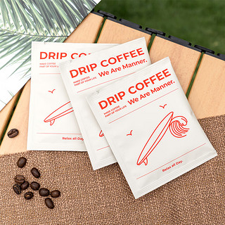 We are Manner 挂耳咖啡包3种风味混合滤挂美式手冲精品黑咖啡咖啡粉20包装 中烘（平衡） 200g