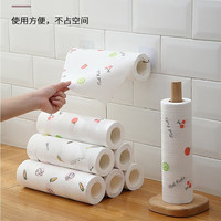 OLOEY厚水波纹阳离子厨房抹布条纹家用清洁珊瑚绒洗碗布不粘油百洁布 图案随机 2卷200张