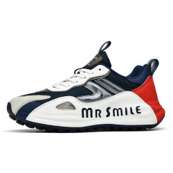 MR SMILE 微笑先生 百搭情侣款潮鞋低帮休闲平底懒人鞋男鞋女鞋轻便潮流运动鞋白兰36