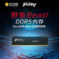 Kingston 金士顿 FURY Beast DDR5 5600MHz 台式机内存条 16GB