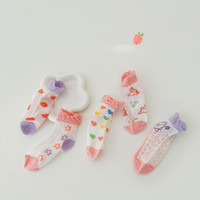 欧麦贝贝 儿童袜子夏格子卡通卡丝网眼袜棉薄款男童袜子1163奶兔星球 XL