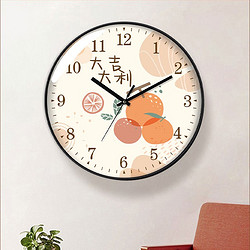 静音时钟挂墙挂钟国风新中式石英钟家用客厅现代简约创意餐厅钟表