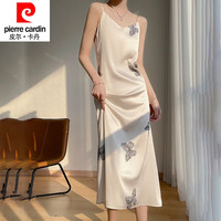 pierre cardin/皮尔·卡丹 真丝缎面 女士连衣裙 A102香槟色 L