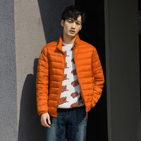 雪中飞 SNOWFLYING2023基础时尚休闲短款轻薄羽绒服外套男款