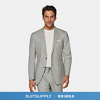 SUITSUPPLY-Havana浅灰色S120支热带羊毛男士西装上衣