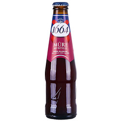 Kronenbourg 1664凯旋 1664蓝莓250ml*6瓶装法国凯旋果味啤酒整箱临