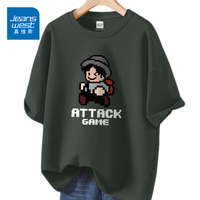 JEANSWEST 真维斯 男款美式高街短袖t恤