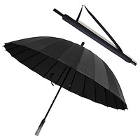 PLUS会员：银枪 自动直杆雨伞 24骨 加大 黑色