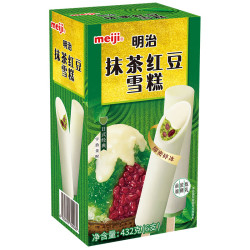 meiji 明治 抹茶红豆雪糕 432g