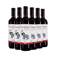 88VIP：CHILEPHANT 智象 智利进口红酒智象精选干红赤霞珠750ml×6瓶干红葡萄酒