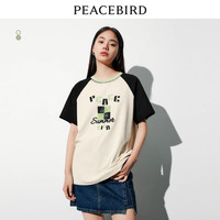 太平鸟短袖T恤衫女2023夏季新款时尚简约宽松圆领设计感上衣潮 白色方领修身短袖 S