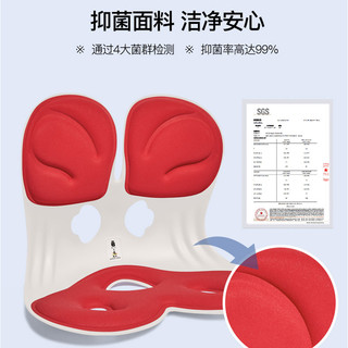 美凯腾 BKT护腰坐垫驼背矫正器背部成人脊柱侧弯儿童纠正神器美背学生椅 加大款·神秘黑