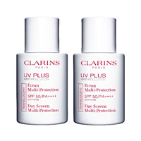 GDF会员购：CLARINS 娇韵诗 轻透防晒乳 SPF50+ PA++++ 30ml*2 #自然色