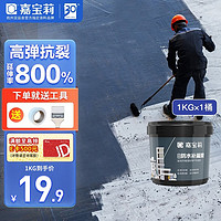 CARPOLY 嘉宝莉 屋顶隔热防水补漏材料外墙防水涂料液体防水楼顶修复裂缝防水涂料 1kg/黑色