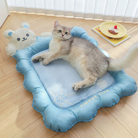 猫窝夏季猫冰垫四季通用猫凉席降温睡垫狗窝夏天睡觉猫床宠物冰垫