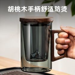 TiaNXI 天喜 茶道杯 青灰木把-500ml