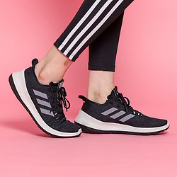 adidas 阿迪达斯 女鞋运动鞋舒适低帮缓震跑步鞋小黑鞋