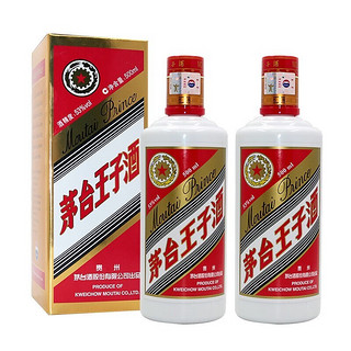 MOUTAI 茅台 王子酒 普王子 53度 酱香型白酒  500ml*2瓶