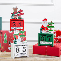 唯尊 圣诞节装饰倒数日历家桌面创意家居室内办公室摆设礼品礼盒玩具