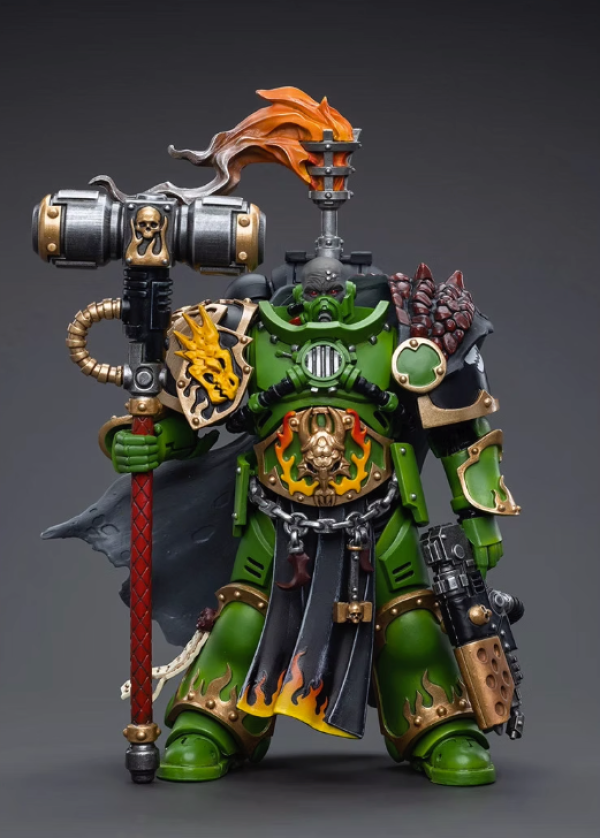 joytoy暗源战锤40k火蜥蜴连长阿德拉克斯阿伽顿118可动兵人