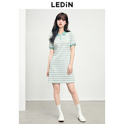 LEDIN 乐町 女士条纹连衣裙 CWFAD2612