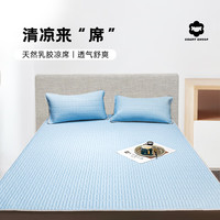 COUNT SHEEP母婴A类凉席加厚乳胶冰丝凉席可水洗夏季席子夏天空调软席 天蓝色 90*200com2件套