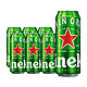 Heineken 喜力 啤酒500ml*6罐装 大罐喜力黄啤酒