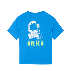 ERKE 鸿星尔克 小小宇航员 舒适棉透气夏中小童圆领男童短袖儿童短袖t恤