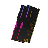 PREDATOR 宏碁掠夺者 Hermes冰刃系列 DDR5 6400MHz RGB 台式机内存 灯条 石耀黑 64GB 32GBx2 C32