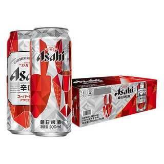 Asahi 朝日啤酒 超爽生啤酒500ml*18罐*1箱 A