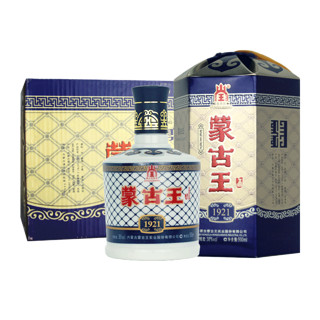 蒙古王 蓝色故乡 1921 38%vol 浓香型白酒 475ml*6瓶 整箱装