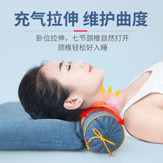 荞麦决明子颈椎枕头修助睡眠复圆柱专用曲度变直矫正器按摩护颈枕