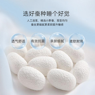 TIANXUAN 天绚家居 天绚100%蚕丝被夏被空调薄被A类提花面料蚕丝被芯单人被150*200cm