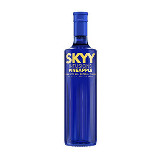 深蓝（SKYY Vodka）伏特加菠萝味 进口洋酒鸡尾酒基酒  750ML