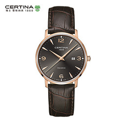 雪铁纳（Certina）瑞士手表 卡门系列  石英皮带男表 C035.410.36.087.00