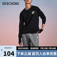 SKECHERS 斯凯奇 上衣男女同款纯色休闲运动卫衣L321U1380018S