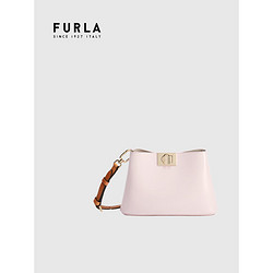 芙拉（FURLA）FURLA FLEUR系列 女士单肩包 小号 QUARZO水晶粉