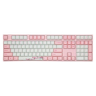 VARMILO 阿米洛 MA108 桜 108键 有线静电容键盘 粉白 阿米洛静电容V2樱花粉轴 单光