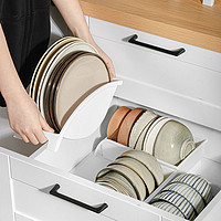 SANADA 日本厨房沥水碗架家用碗碟盘子收纳架橱柜置物架碗盘空间