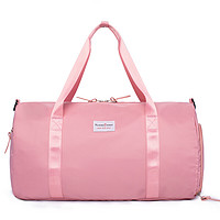 PLUS会员：victoriatourist 维多利亚旅行者 旅行包女手提行李包健身包干湿分离旅行袋旅游包大容量粉色V7080粉色