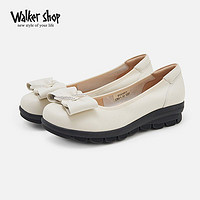 Walker Shop 奥卡索 单鞋女2023年春季新款真皮舒适百搭通勤女鞋妈妈鞋不累脚