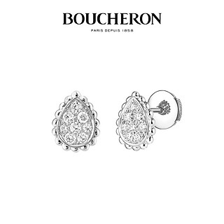 BOUCHERON 宝诗龙 SERPENT BOHÈME系列 JCO00961 水滴18K白金钻石耳钉 0.25克拉