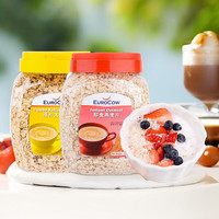 优佳 EUROCOW 进口燕麦片  即食1kg+原片1kg