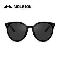 MOLSION 陌森 午夜飞行系列 MS5029-C10 女士偏光太阳镜 灰色 63mm